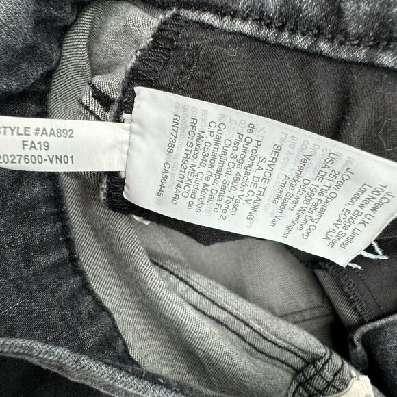 MADEWELL | Size 35 Perfect Vintage Crop Jeans Stretch Denim Pants Gray Black - Picture 7 of 13